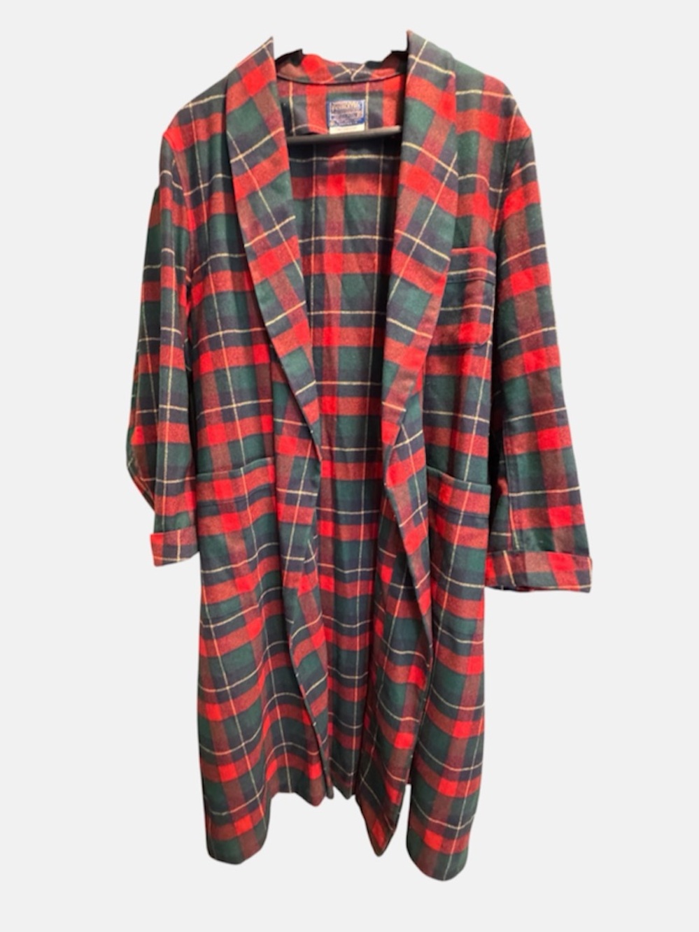 1970’s Pendleton Wool Kilgore Tartan Open-Front Robe - XL